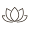 Animated flower icon highlighted gray