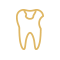 Animated tooth with filling icon